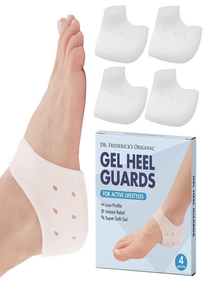 Dr. Frederick's Original Gel Heel Guards - 4 ct - Soft Heel Protectors for Plantar Fasciitis, Spur Pain & Gout - Comfortable Inserts for Shoes - Image 1